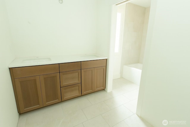 12107 Mundy Loss Rd E, Buckley, WA 98321 - full bathroom featuring tile patterned floors and vanity