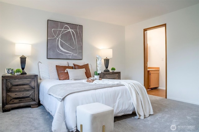 315E Park St Unit A22, North Bend, WA 98045 - bedroom with carpet flooring and connected bathroom