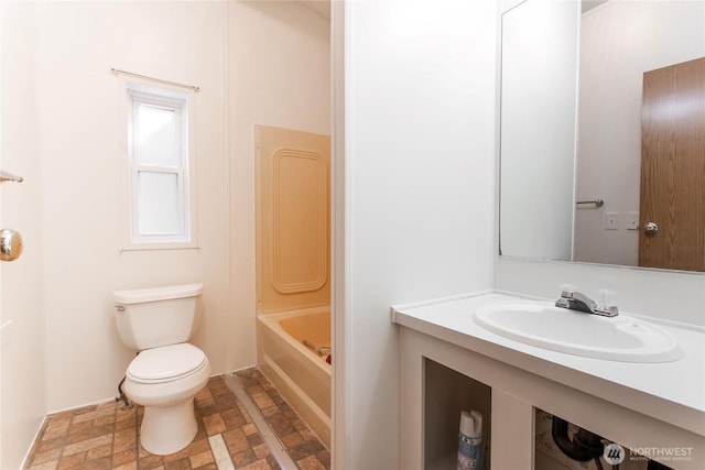 19412 Vantage Ln, Onalaska, WA 98570 - full bathroom featuring stone finish flooring and vanity