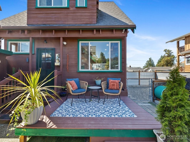 139 Maple St, Camano Island, WA 98282 - view of wooden terrace