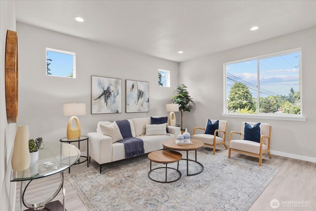 711 S 96th St, Tacoma, WA 98444 - living room with wood finished floors and recessed lighting
