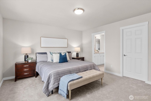 711 S 96th St, Tacoma, WA 98444 - bedroom with light colored carpet and ensuite bath