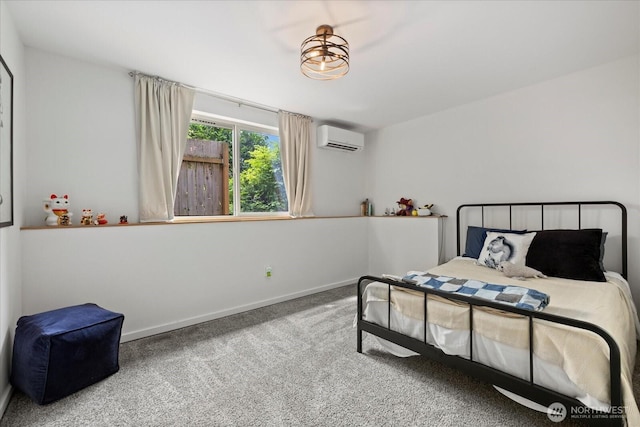 35632 158th St SE, Sultan, WA 98294 - carpeted bedroom with a wall mounted air conditioner and baseboards