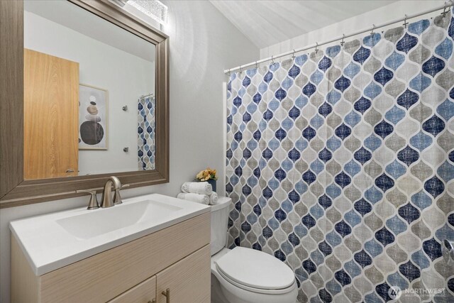 35632 158th St SE, Sultan, WA 98294 - full bathroom with vanity and lofted ceiling