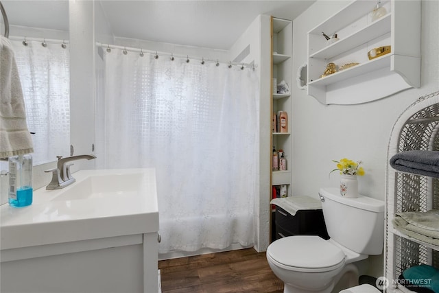 19127 Patterson Rd E, Orting, WA 98360 - full bathroom featuring vanity and wood finished floors