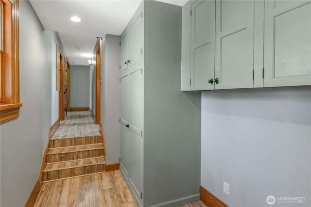 11801 Rd 5.6 NE, Moses Lake, WA 98837 - hall with light wood-style floors and recessed lighting