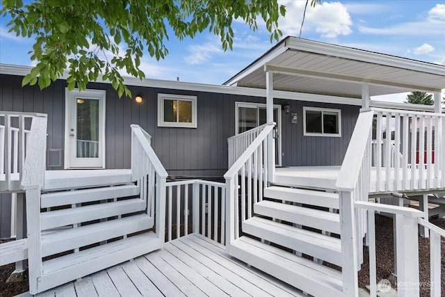 4128 S Lee St, Spokane, WA 99203 - wooden terrace featuring stairway