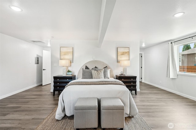 4715 S Cushman Ave, Tacoma, WA 98408 - bedroom featuring wood finished floors and recessed lighting