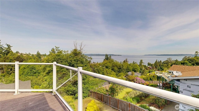 29417 1st Ave S, Federal Way, WA 98003 - deck featuring a water view