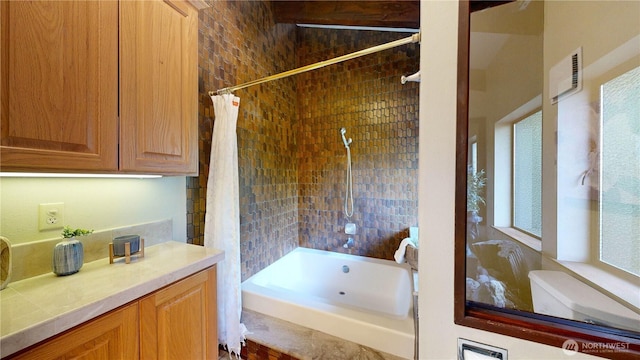 29417 1st Ave S, Federal Way, WA 98003 - bathroom with shower / bath combination with curtain and vanity