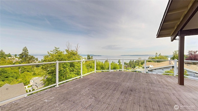 29417 1st Ave S, Federal Way, WA 98003 - wooden terrace with a water view