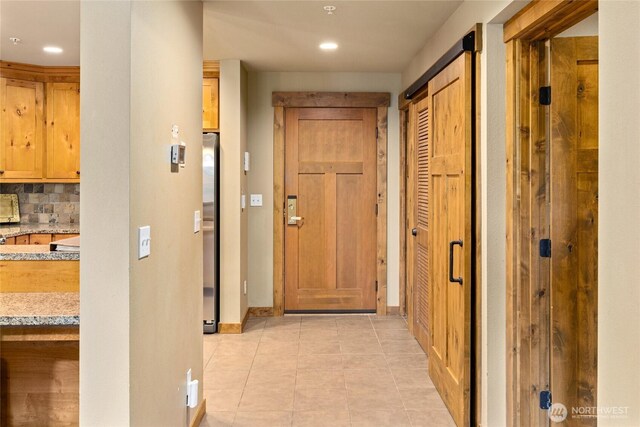 3770 Suncadia Trl Unit 309, Cle Elum, WA 98922 - hall featuring light tile patterned floors and recessed lighting