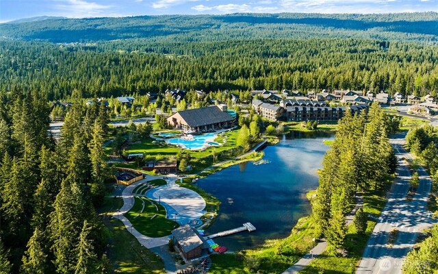 3770 Suncadia Trl Unit 309, Cle Elum, WA 98922 - aerial view of property's location with a forest and a large body of water