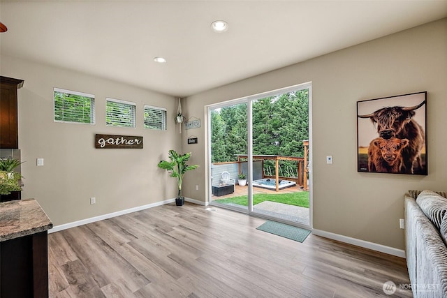 19537 207th Street Ct E, Orting, WA 98360 - entryway with light wood-style floors and recessed lighting