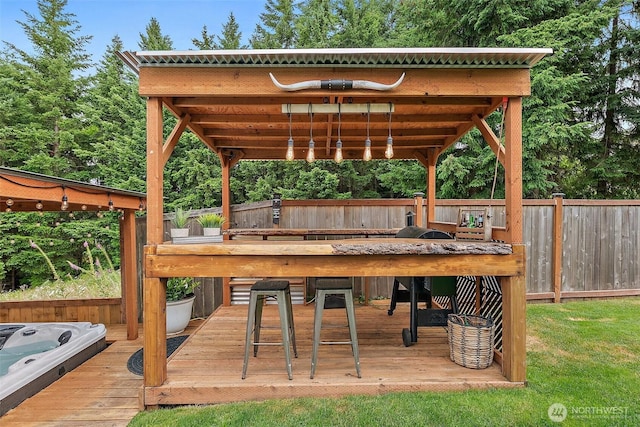 19537 207th Street Ct E, Orting, WA 98360 - view of deck