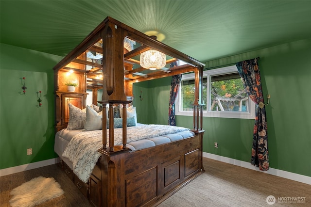 11803 14th Ave S, Seattle, WA 98168 - bedroom with baseboards and a chandelier