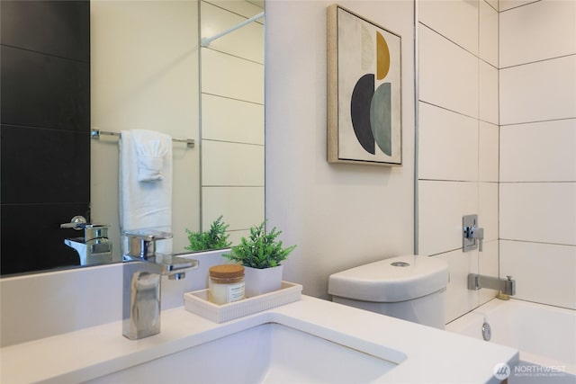 2224 NW 62nd St Unit C, Seattle, WA 98107 - bathroom featuring shower / washtub combination and vanity
