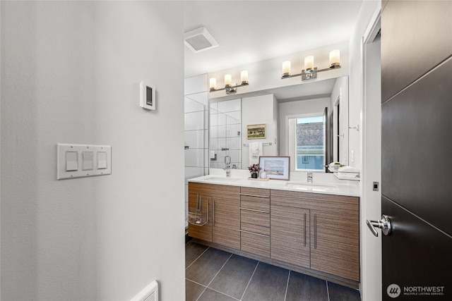 2224 NW 62nd St Unit C, Seattle, WA 98107 - full bath with double vanity and a shower