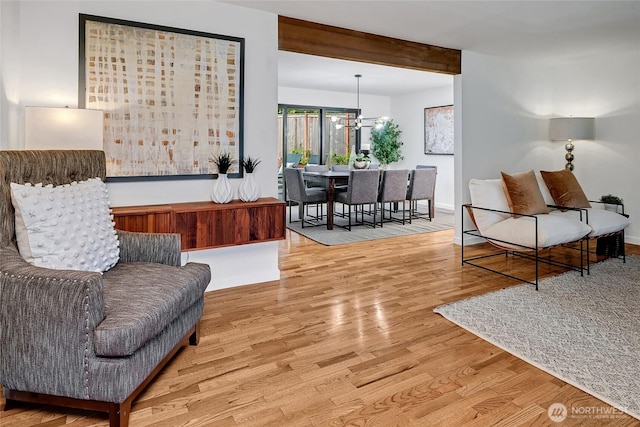 9101 SE 57th St, Mercer Island, WA 98040 - living room featuring wood finished floors and baseboards