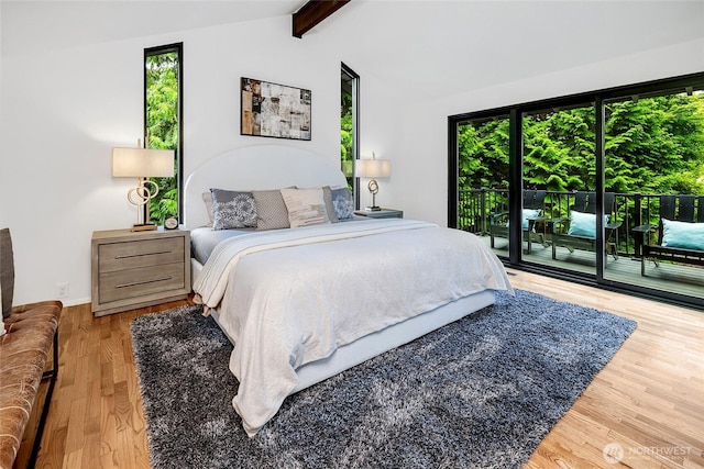 9101 SE 57th St, Mercer Island, WA 98040 - bedroom with access to exterior and wood finished floors