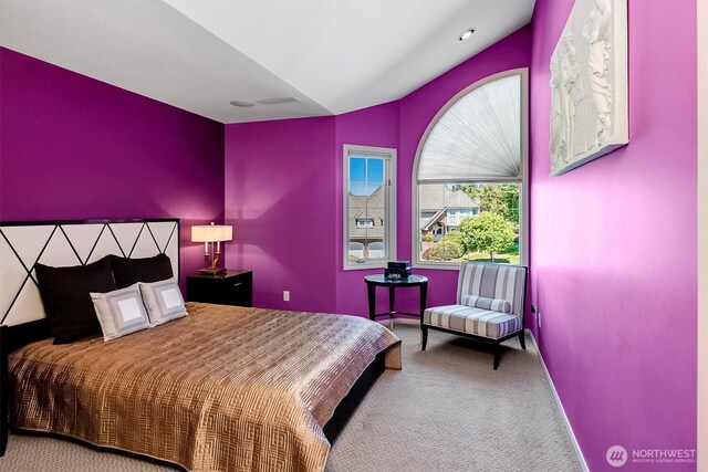 20821 NE 141st St, Woodinville, WA 98077 - bedroom featuring carpet floors and lofted ceiling