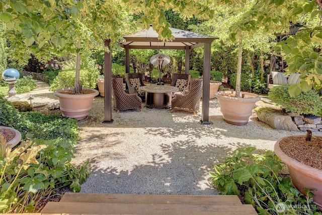 20821 NE 141st St, Woodinville, WA 98077 - view of patio featuring a gazebo