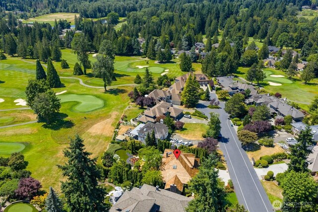 20821 NE 141st St, Woodinville, WA 98077 - aerial overview of property's location with a golf club and nearby suburban area