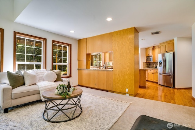 36434 249th Ave SE, Enumclaw, WA 98022 - living area with recessed lighting and light colored carpet