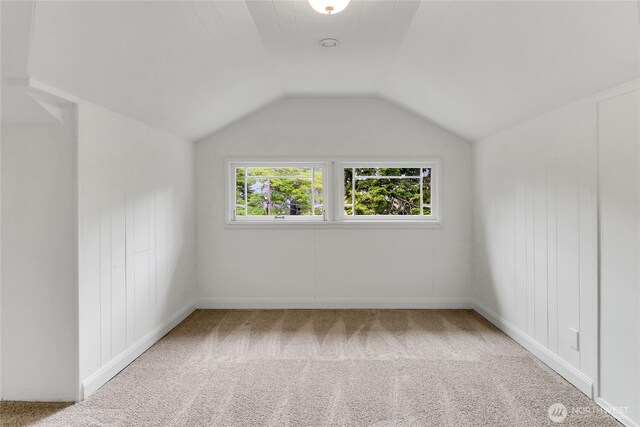 1523 4th Ave N, Seattle, WA 98109 - additional living space featuring carpet and vaulted ceiling