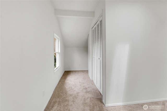 1523 4th Ave N, Seattle, WA 98109 - hall with carpet flooring and vaulted ceiling