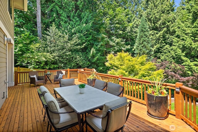 2507 101st Ln NE, Bellevue, WA 98004 - deck featuring outdoor dining space