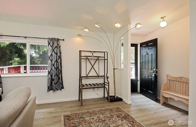 5845 Alpha Ln, Freeland, WA 98249 - foyer entrance with healthy amount of natural light and wood finished floors
