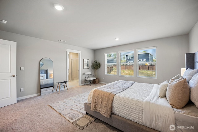 6070 Waverly Rd SW, Port Orchard, WA 98367 - bedroom featuring light carpet and connected bathroom