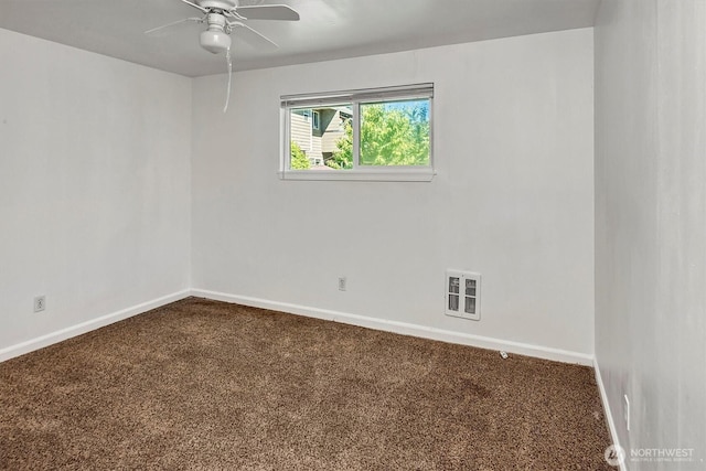 1211 108th St SW, Everett, WA 98204 - carpeted spare room featuring ceiling fan and baseboards