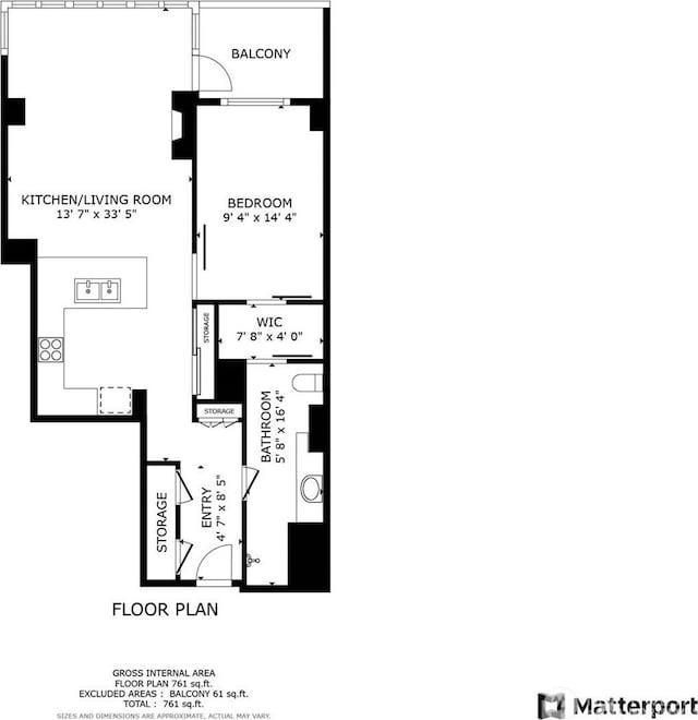 737 Olive Way Unit 3606, Seattle, WA 98101 - view of home floor plan