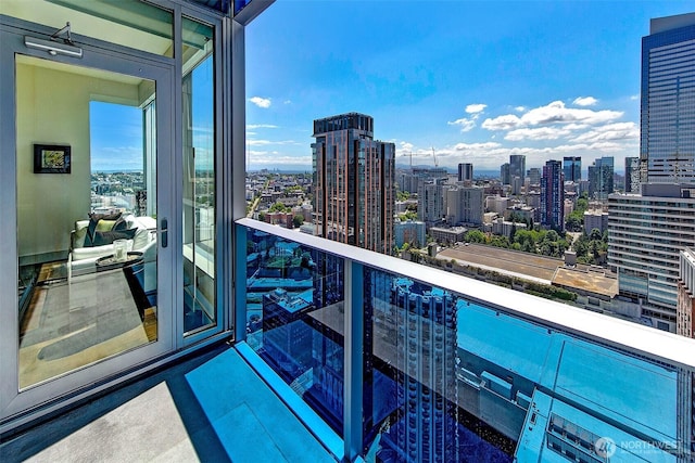 737 Olive Way Unit 3606, Seattle, WA 98101 - balcony featuring a view of city