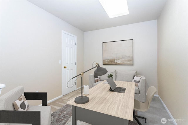 23302 53rd Ave S Unit 4-1, Kent, WA 98032 - carpeted office space with a skylight and baseboards