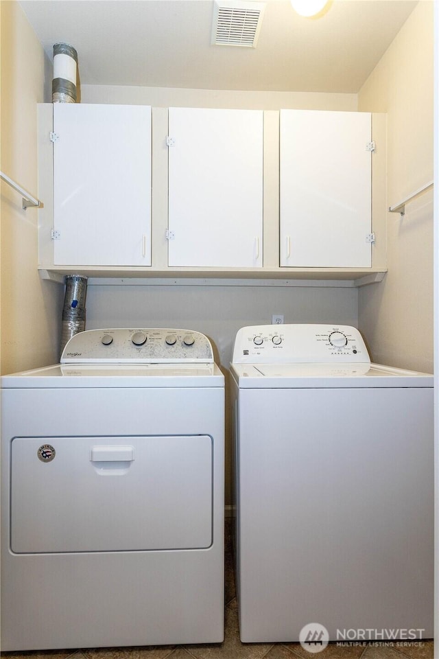 23302 53rd Ave S Unit 4-1, Kent, WA 98032 - laundry area featuring cabinet space and independent washer and dryer