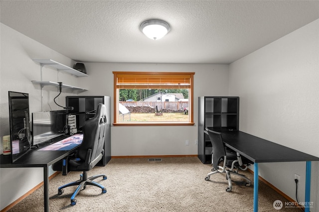 6137 189th Loop SW, Rochester, WA 98579 - office featuring carpet floors and a textured ceiling