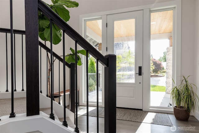 2035 S Fruitland, Puyallup, WA 98371 - entryway with stairway and wood finished floors