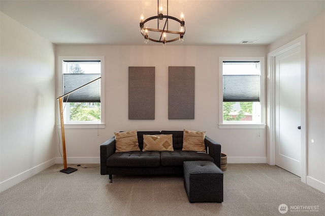 2035 S Fruitland, Puyallup, WA 98371 - living area with a chandelier and carpet