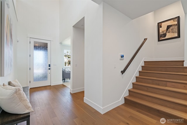 310 W Fir Loop, Washougal, WA 98671 - foyer featuring wood finished floors and stairway