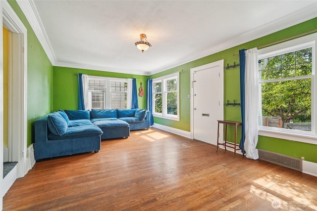 2726 34th Ave S, Seattle, WA 98144 - living room featuring crown molding and wood finished floors