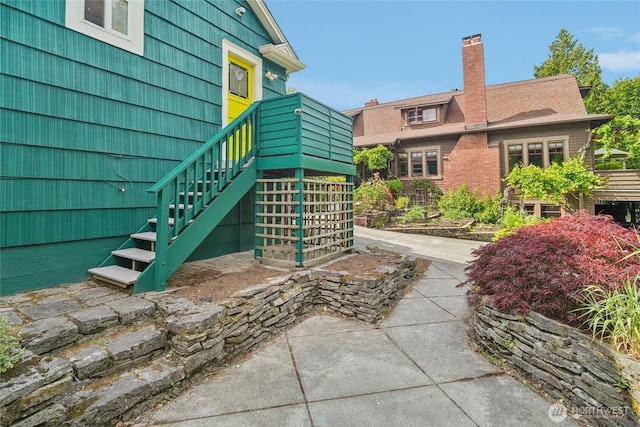 2726 34th Ave S, Seattle, WA 98144 - doorway to property featuring a chimney