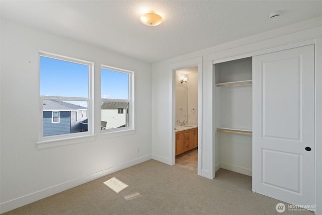 382 W Fir Loop, Washougal, WA 98671 - unfurnished bedroom featuring light colored carpet, a closet, and ensuite bathroom