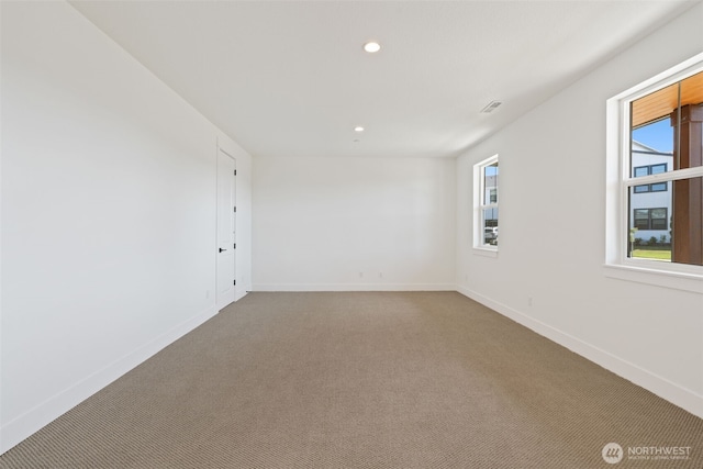 382 W Fir Loop, Washougal, WA 98671 - carpeted spare room featuring baseboards and recessed lighting