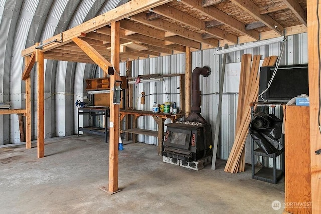 4960 SW Daisy St, Port Orchard, WA 98367 - basement with a wood stove