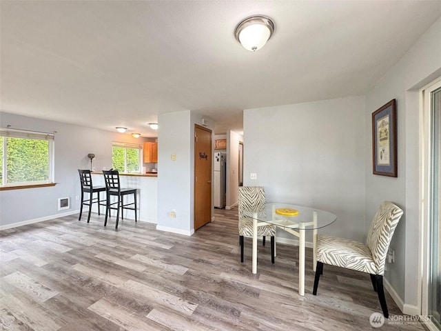 31 Alpine Loop, Sequim, WA 98382 - dining room with light wood-type flooring and baseboards