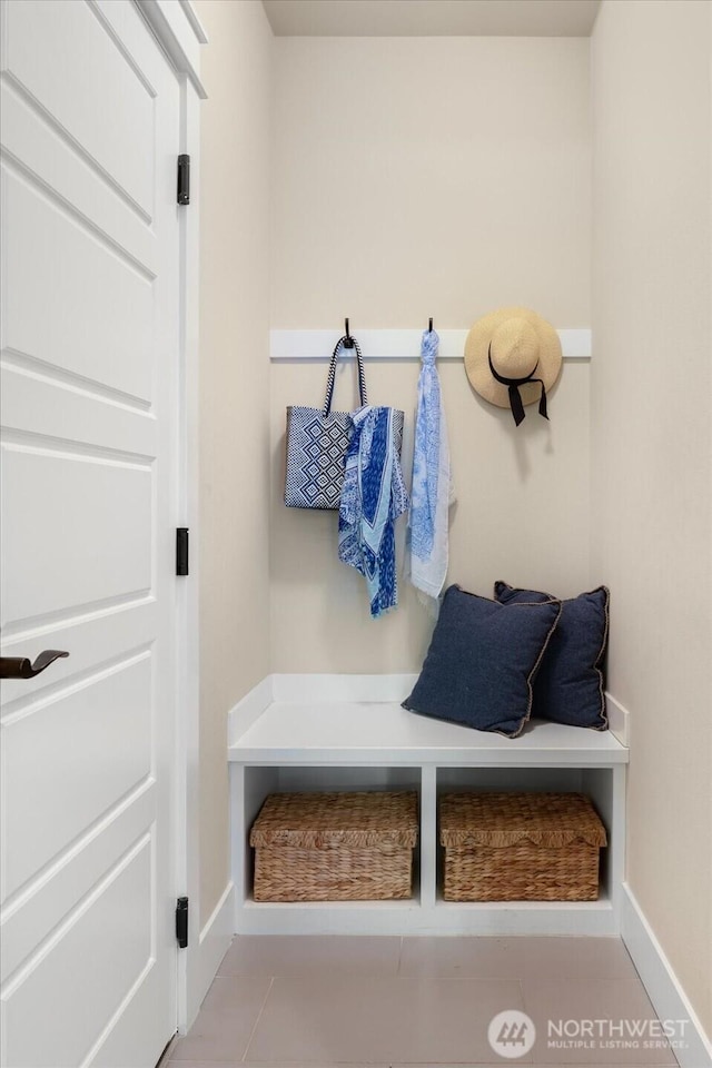 6555 125th Ave NE, Kirkland, WA 98033 - mudroom with baseboards and tile patterned flooring