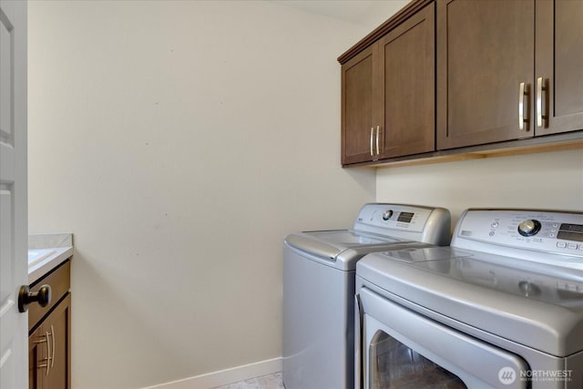 6555 125th Ave NE, Kirkland, WA 98033 - laundry area with washer and clothes dryer and cabinet space